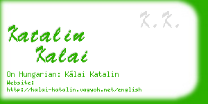 katalin kalai business card